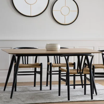 Dunelm Return - Newport 6 Seater Rectangular Dining Table, Natural