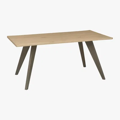 Dunelm Cadell Aged Oak Dining Table Brown