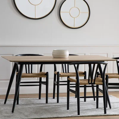 Dunelm Newport Dining Table Natural