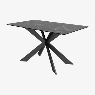Dunelm Indus Valley Apollo 4 Seater Dining Table Black