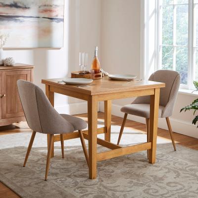 Dunelm Frederick 6 Seater Square Fliptop Dining Table Natural