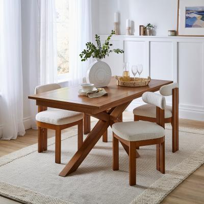 Dunelm Xavi 6 Seater Rectangular Dining Table, Oak