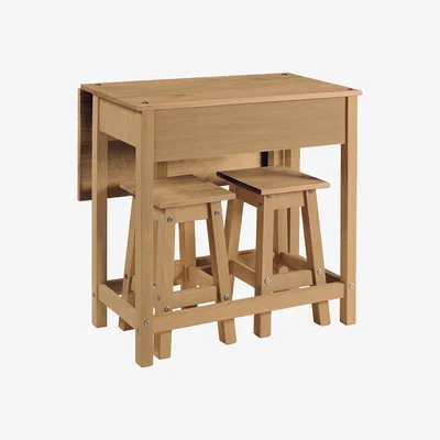 Dunelm Corona Drop Leaf Table Dining Set Natural