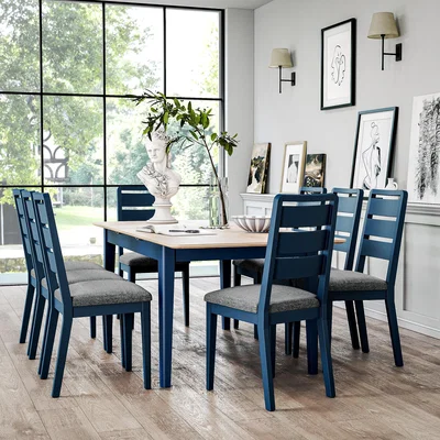 Dunelm Marlow 4-6 Seater Extendable Dining Table Navy