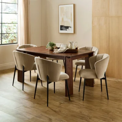 Dunelm Hunter 6-8 Seater Extendable Dining Table, Mango Wood