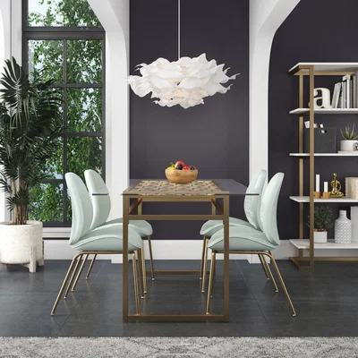 Dunelm Cosmo Juliette Dining Table Gold