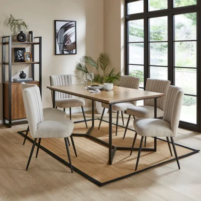 Dunelm Brayden 6 Seater Rectanglular Dining Table