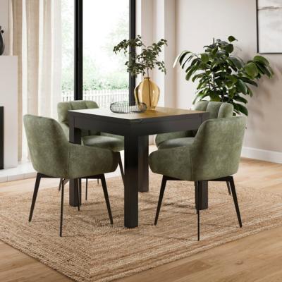 Dunelm Fulton 4-6 Seater Rectangular Flip Top Dining Table