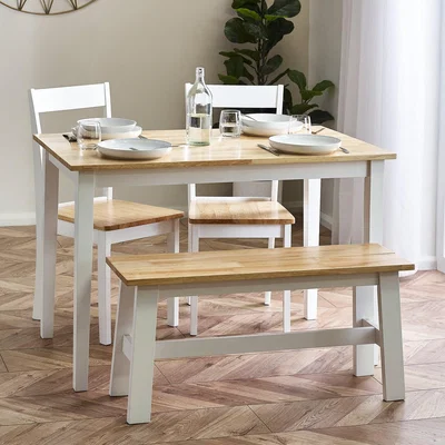Dunelm Linwood 4 Seater Dining Table Natural