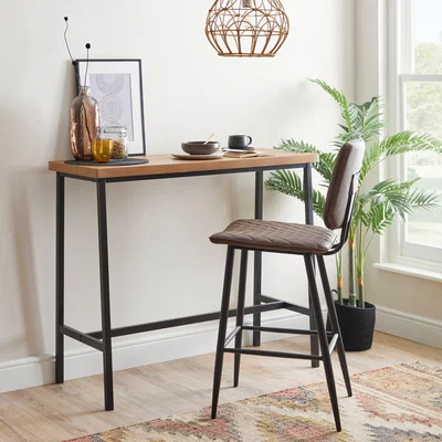 Dunelm Vixen Bar Table Oak (Brown)