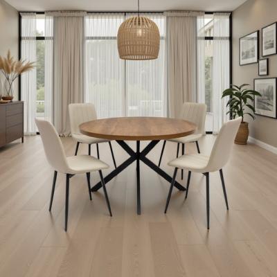 Dunelm Panama Round 4 Seater Large Dining Table