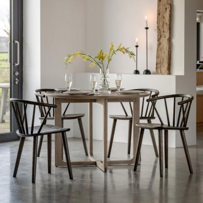 Dunelm Cedar and Sage Avesta 4 Seater Round Dining Table