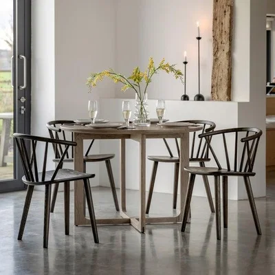 Dunelm Cedar and Sage Avesta 4 Seater Round Dining Table