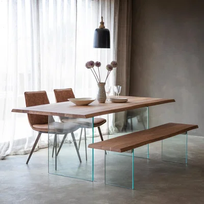 Dunelm Basca Small Dining Table Brown