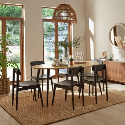 Dunelm Grayson Organic Shaped 6 Seater Dining Table