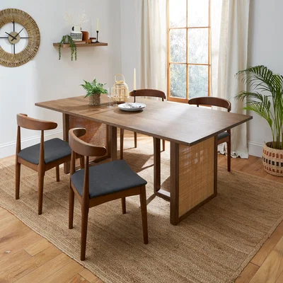 Dunelm Mila 8 Seater Rectangular Dining Table, Mango Wood Brown