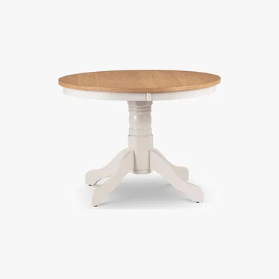 Dunelm Davenport Round Pedestal Table Natural