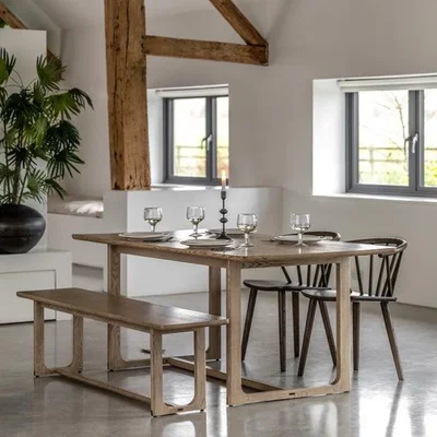 Dunelm Cedar and Sage Avesta 6 Seater Dining Table