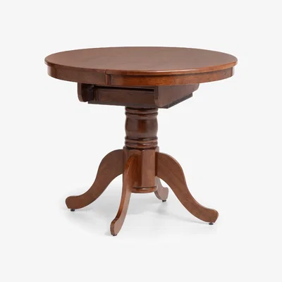 Dunelm Canterbury Round To Oval Dining Table Mahogany (Brown)