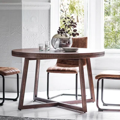 Dunelm Return - Cantwell 4 Seater Round Dining Table, Mango Wood