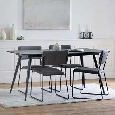 Dunelm Newport Dining Table Black