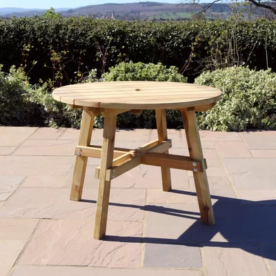 Dunelm Freya Round Dining Table Natural