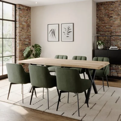 Dunelm Ezra II 4-6 Seater Extendable Rectangle Dining Table
