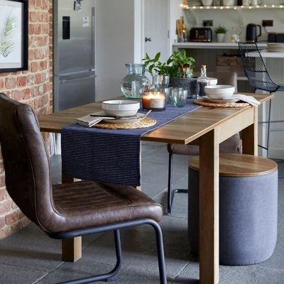 Dunelm Fulton Flip Top Dining Table Pine