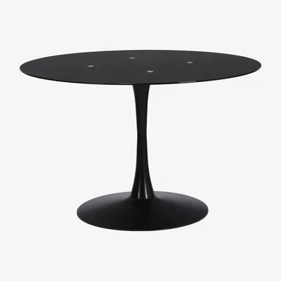 Dunelm Addison Tulip Dining Table Round 120cm Black