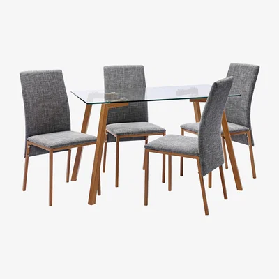 Dunelm Morton 4 Seater Dining Set Natural