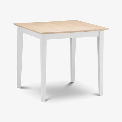 Dunelm Rufford 4 Seater Two-Tone Dining Table, Ivory Ivory