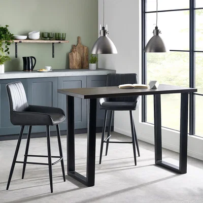Dunelm Brooklyn Bar Table Dark Oak