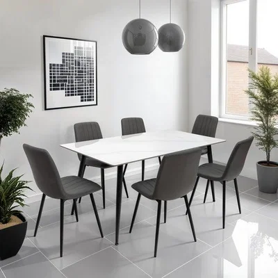 Dunelm Riga Rectangular 6 Seater Dining Table