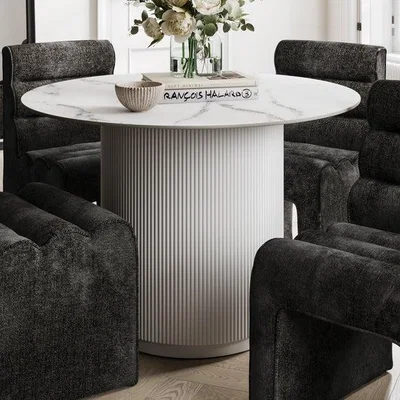 Dunelm LPD Fuji Stone Dining Table
