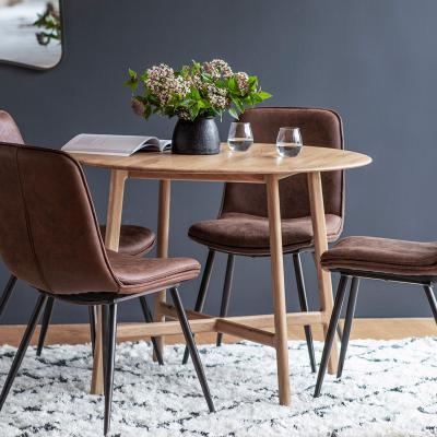 Dunelm Hinton Oak Dining Table Brown