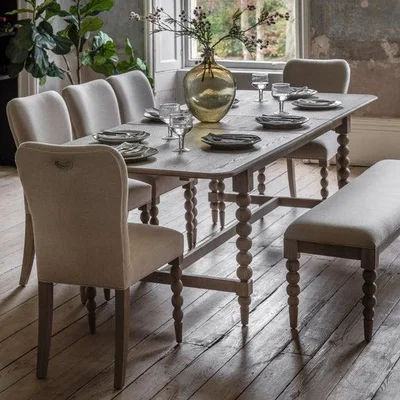 Dunelm Cedar and Sage Boden 6-8 Seater Extendable Dining Table
