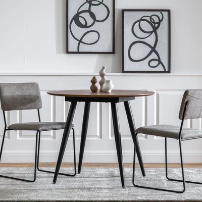 Dunelm Newport Round Dining Table Natural