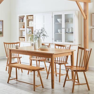 Dunelm Maddox Compact Extending Dining Table Brown