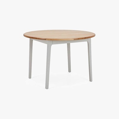 Dunelm Freya Round Dining Table Grey