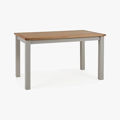 Dunelm Bromley Grey Dining Table Grey and Brown