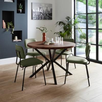 Dunelm Ezra Round 4 Seater Dining Table