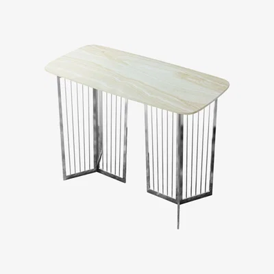 Dunelm Delphine Oval 8 Seater Dining Table Marble Natural