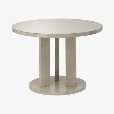 Dunelm Ellie 4 Seater Round Dining Table Brown