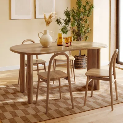 Dunelm Ludo Kidney Shaped 6 Seater Dining Table