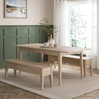 Dunelm Bromley II Extendable 6-8 Seater Rectangular Dining Table