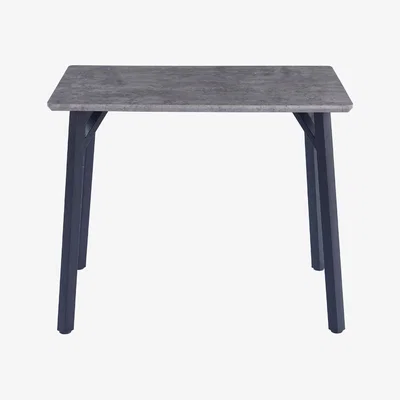 Dunelm Ciaran Rectangular 4 Seater Dining Table Concrete Effect Grey
