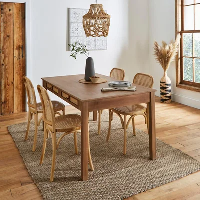 Dunelm Indi Dining Table Mango Wood Brown