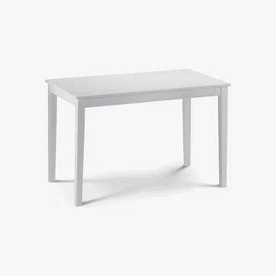 Dunelm Taku 114cm White Dining Table White