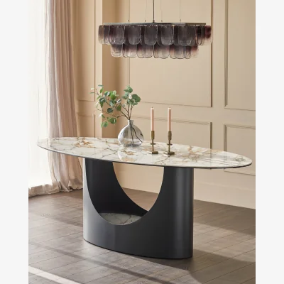 Danetti Giotto natural ceramic 8 seater dining table
