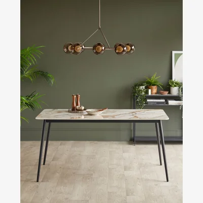 Danetti Oslo natural ceramic 6 seater dining table